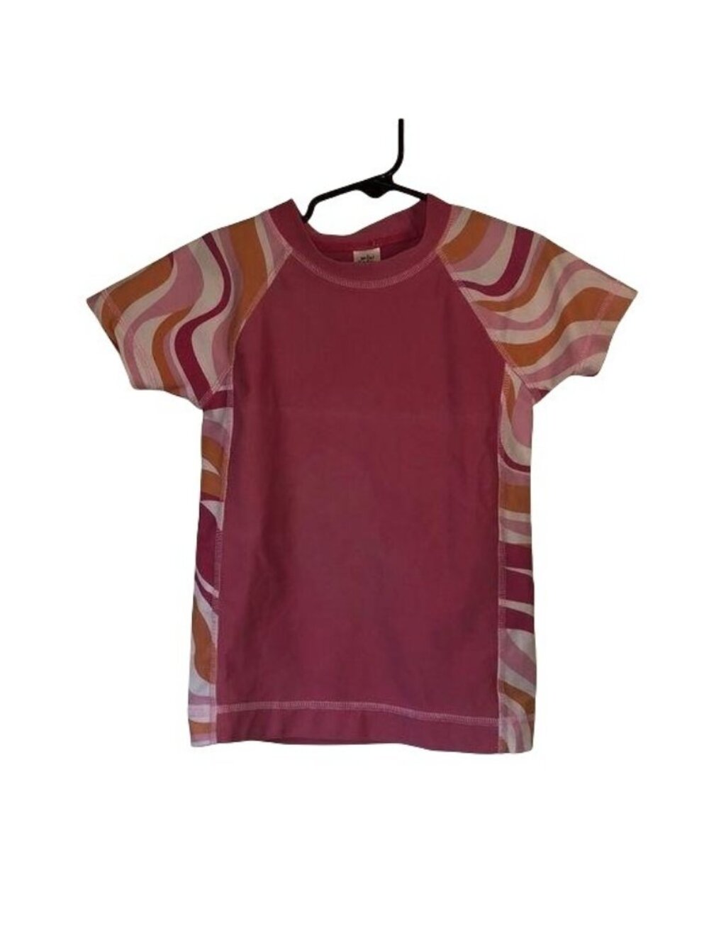 Mini Boden Girls Wave Pattern T-Shirt 5-6Y